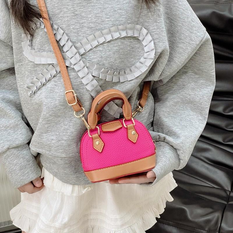 Simple and fashionable children's shoulder bag 2025 new trendy snack bag with accessory bag kindergarten street bag