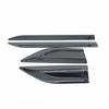 2Pcs Air Vent Fender Decal Wing Cover Trim Black Polished Sticker For Door Side