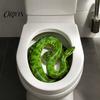 Creative Home Soft Decoration Realistic Snake Toilet Seat Sticker, PVC Waterproof Python Funny Vinyl Sticker Decal, Lid for Bathroom Wall Art