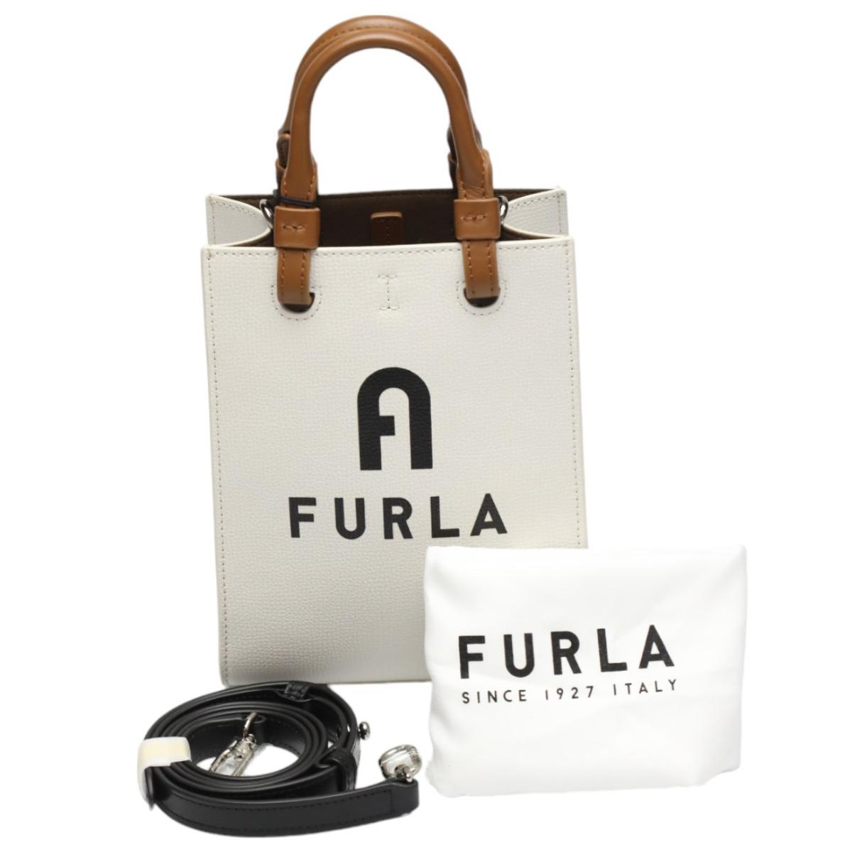 

Furla WB00729-BX1230 Shoulder Bag Cross body Sling bag white Leather Women Used