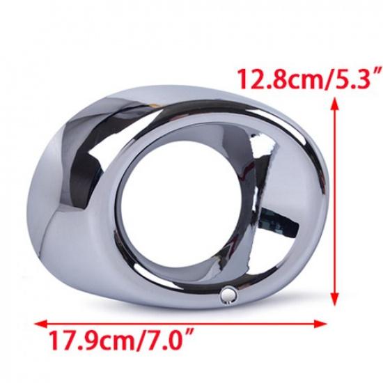 2pcs Car Chrome Front Fog Light Cover Trim For 2013 2014 Mitsubishi Outlander