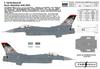 Fabscale Lockheed Martin Fighting Falcon Block Fighter Squadron Air Force Plastic Model Decals FABD48110 1/48 F-16CM 30, 162, Davis-Monthan Base,