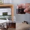90/120Ml Square Espresso Measuring Cup With Scale Transparent Single Mouth Milk Jug Coffee Supplies Glass Kitchen Measure Mug