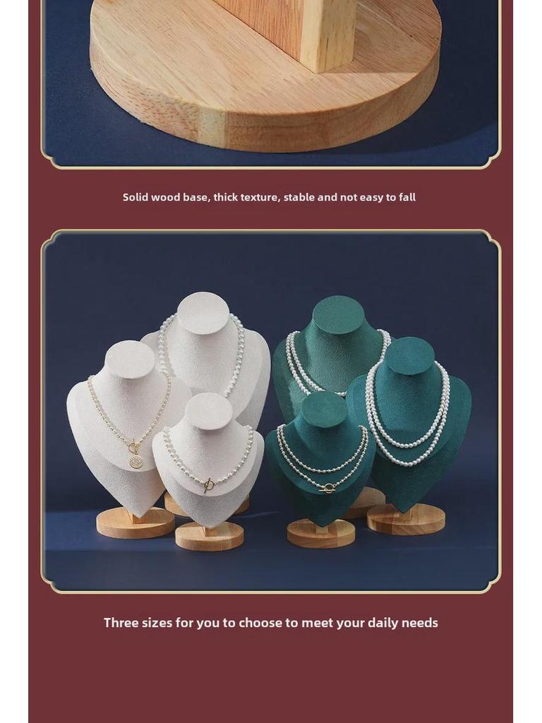 Fabric Multicolor Tapered Neck Jewelry Display Stand