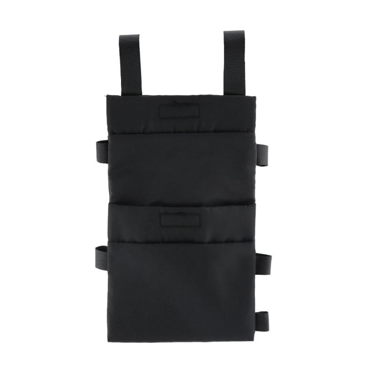 

Cane Mounted Hydrations Pouch Tear Resistant Nylon Multi Pocket Storage Cane Organizers For Beverages Personal Items 1 чорний
