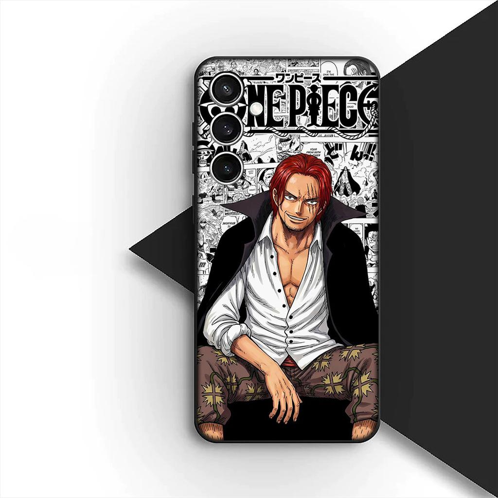 Cover for Motorola Moto G55 G45 G75 G85 G35 Edge 50 30 Fusion 40 NEO Ultra Pro Casing Phone Case Shanks Red Hair One Piece Luffy