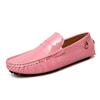Fashion New Stylish Mens PU Leather Loafers Non Slip Walking Flats Breathable Outdoor Slip On Casual Shoes Male Office Driving Moccasins