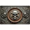 Metall Wandkunst Totenkopf Poster 3D Visueller Effekt Retro Bar Dekoration