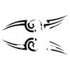 Reflective Waterproof Motorcycle Helmet Rune & Body Sticker - Scratch Resistant Decorative Cover.