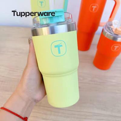 Tupperware Duży kubek termiczny z słomką