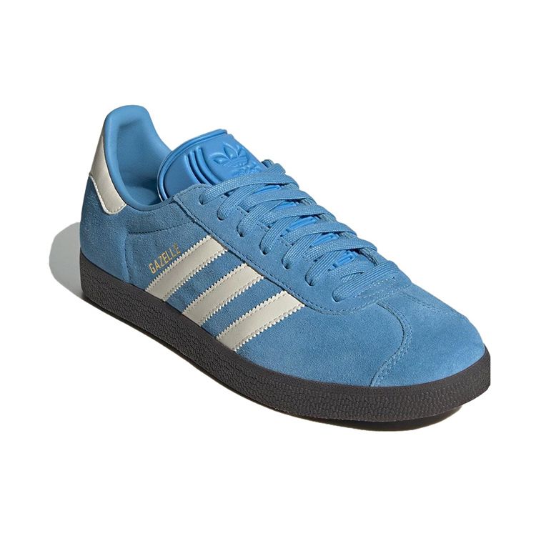adidas Gazelle Blu Cielo Bianco Gomma Sneakers da Uomo Oro-Metallico Bianco Gesso ID6104