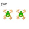Animal Ear Accessories 46024 Pairs Frog-Shaped Earrings Sparking Rhinestones Inlaid