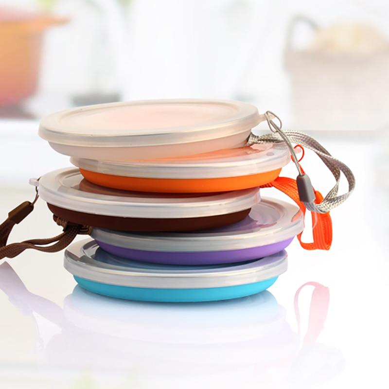 Folding Cup 300ml Water Cup Travel Silicone Retractable Color Portable Outdoor Coffee Hand Cup