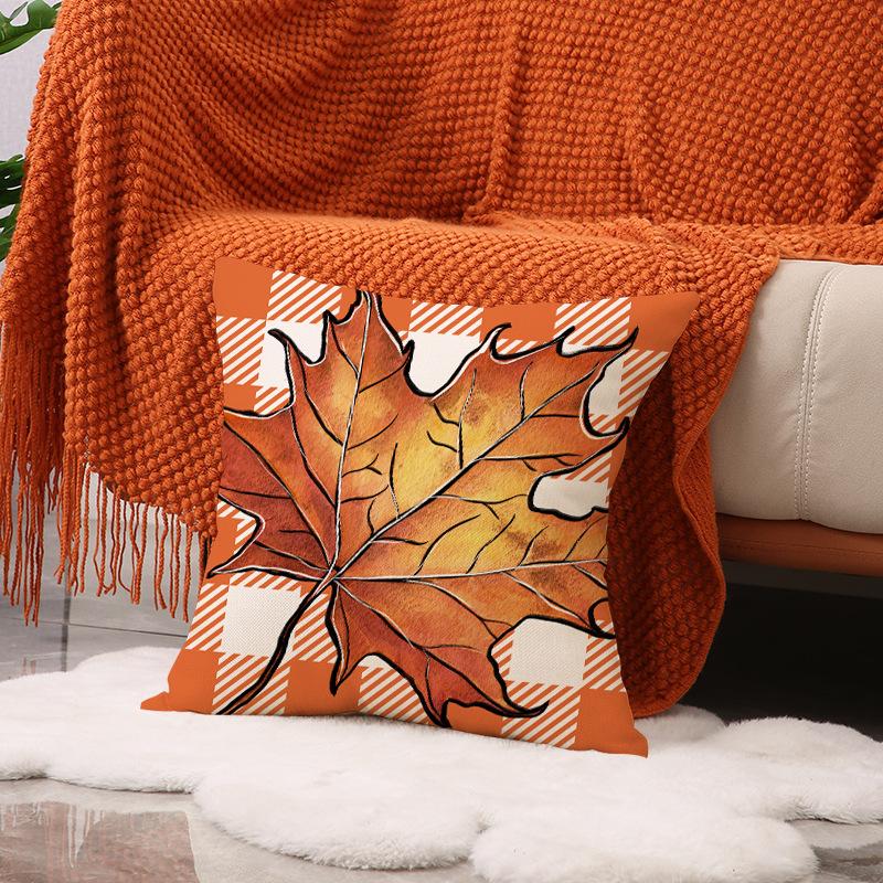 New Autumn Pumpkin Pillow Thanksgiving Atmosphere Decoration Home Cushion Indoor Living Room Sofa Pillow Cover