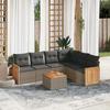 VidaXL Garden Lounge Set with Cushions 7 Pcs, Patio Sofas, Furniture Set, Outdoor Terrace Furniture, Grey 3260093