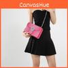 Pu Small Square Bag With Zipper Closure For Daily Casual Use