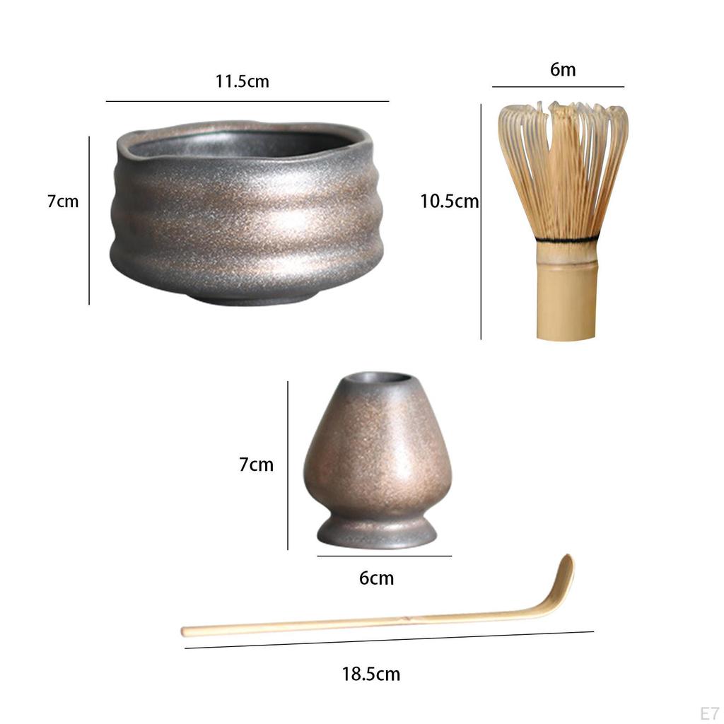 Handmade Matcha Whisk Set, Holder for Kithen Home Dining Room Teahouse