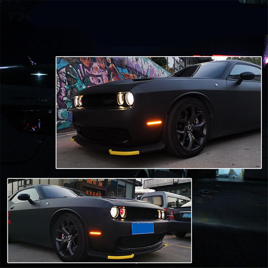 4PCS LED Front & Rear Side Marker Light Lamp IP67 For 2015-2021 Dodge Challenger