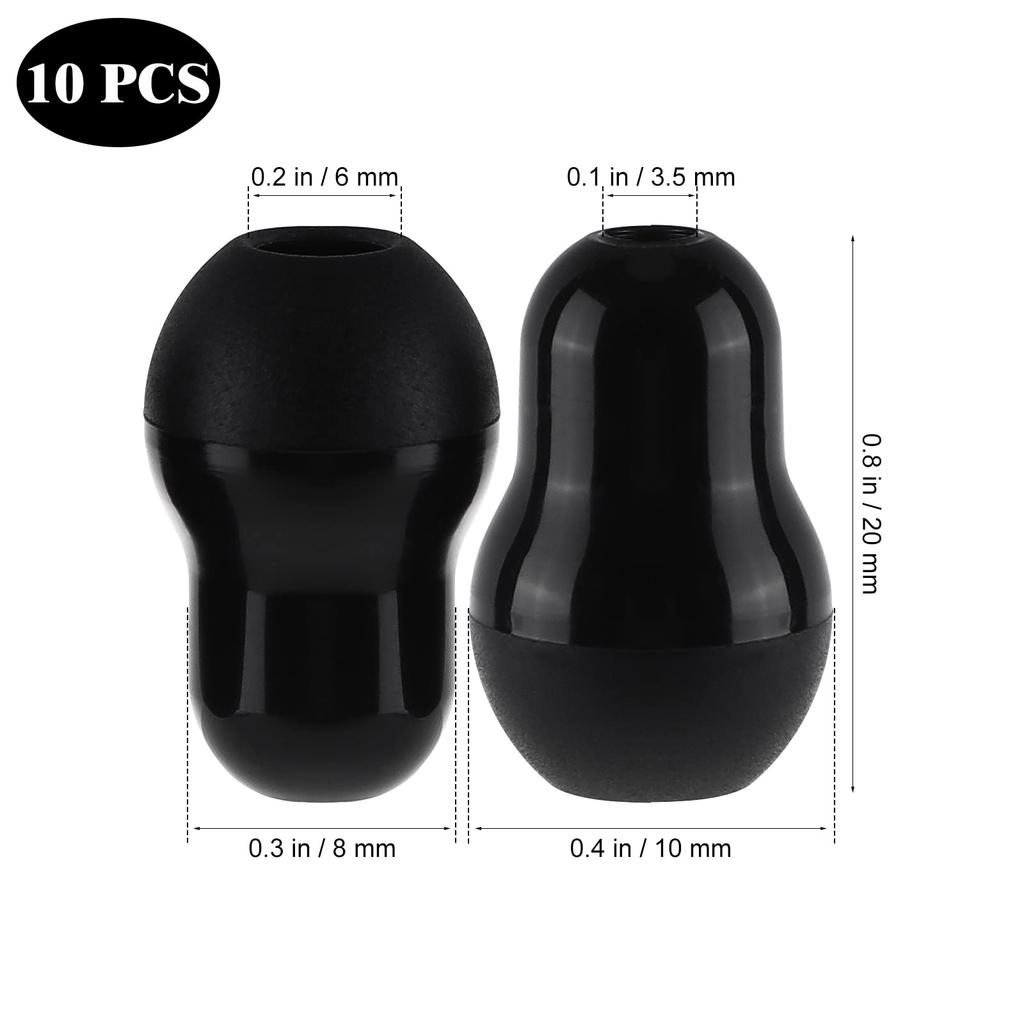 HEALIFTY Silicone Stethoscope Earplugs, 6mm Earbuds, Littmann Earbuds, 10-Piece Set (3.5mm)