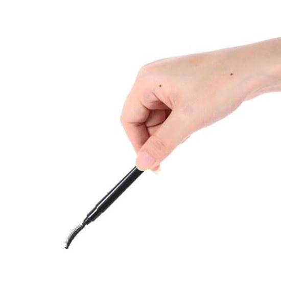 5-piece Silicone Lash Brush Eyelashes Eyelash Separator Mascara Applicator Non-clumping Dust Cover Easy-to-use Makeup Tool (Black-1)