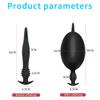 Liquid Silicone Anal Plug – Inflatable Eel Design Deep Insertion Stretcher for Men & Women, Extra-Length Rear Toy for Adults