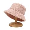Bucket Hat Solid Color All Match Autumn Winter Lightweight Dome Hat for Outdoor