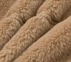 2025 European & American Women's Plush Faux Fur Zipper Cardigan Coat for Autumn & Winter