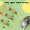 Cat Toys Silvervine Chew Stick Polygonum Kitty Raffia Grass Pet Supplies Cleaning Teeth Stick Pet Bite Hemp Rope Cat Toy