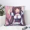 NEKOPARA  Pillow Case  Vintage Pillow Cover Soft Custom DIY Cushion Cover Pillowcases For Sofa Car Home Decor
