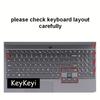 Silicone Keyboard Cover 15.6-inch Laptop Keyboard Protector Case Ultra-Thin, Suitable for Lenovo Legion R7000 R7000P Y7000 Y7000P R9000 Y9000P