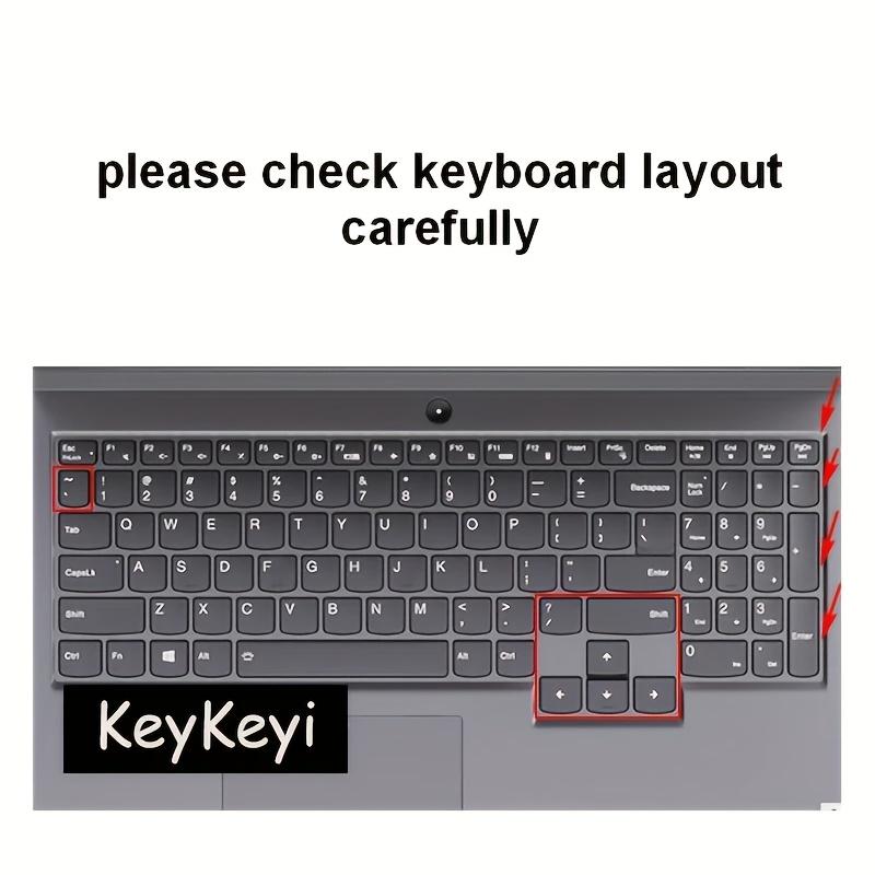 Silicone Keyboard Cover 15.6-inch Laptop Keyboard Protector Case Ultra-Thin, Suitable for Lenovo Legion R7000 R7000P Y7000 Y7000P R9000 Y9000P