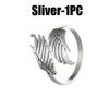 Elegant Open Rings Geometric Rings Wing Delicate Finger Jewelry Stainless Steel Texture for Fashion Lover Present