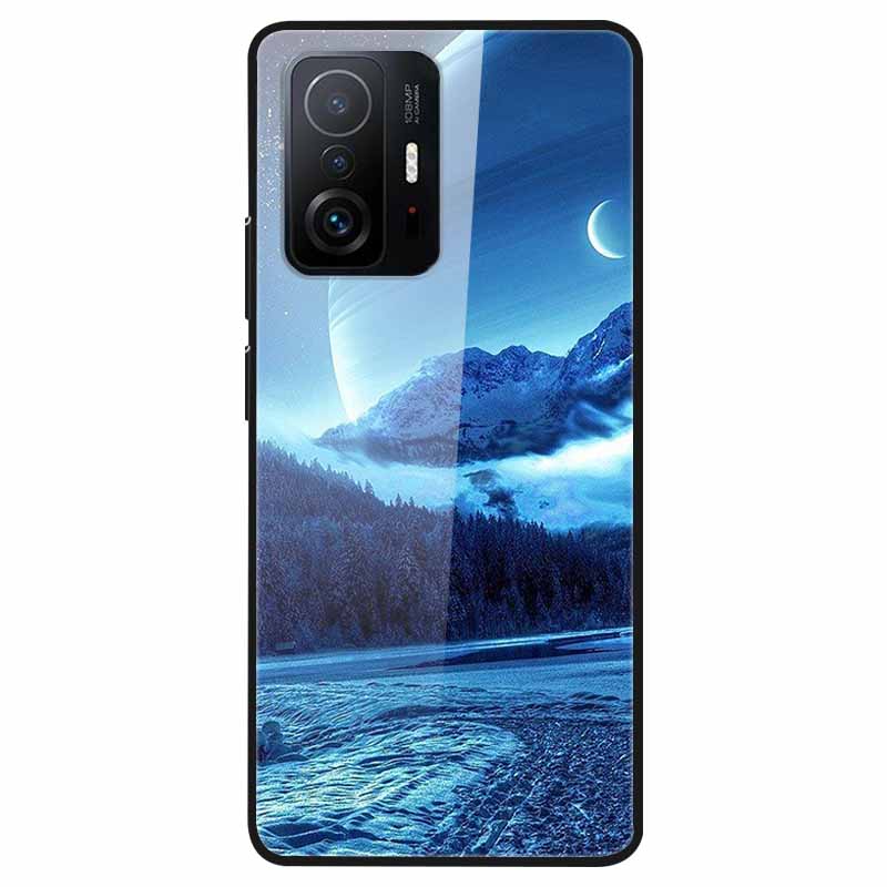 Luxury Case for Xiaomi Mi 11T Pro Cover Tempered Glass Cover for Xiaomi 11T 11 T Pro Phone Case for Xiaomi 11TPro Fundas 2021