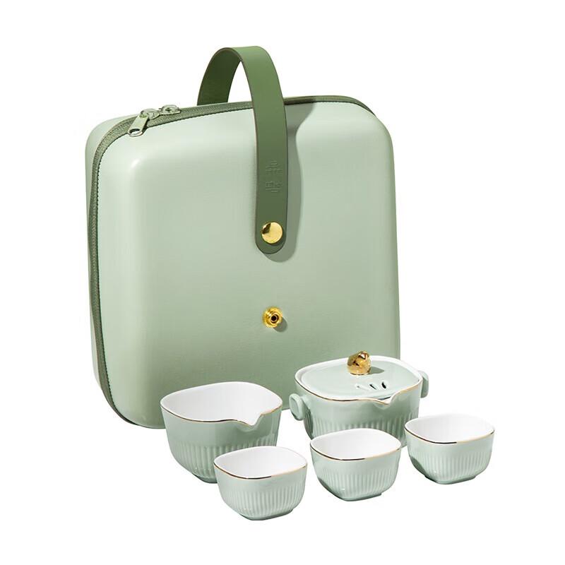 Weidu Youran Little Bird Nordic Ceramic Travel Tea Set