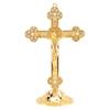 Versatile Standing Crucifix With Base Alloy Cross For Home Chapel Decoration And Religious Gifts