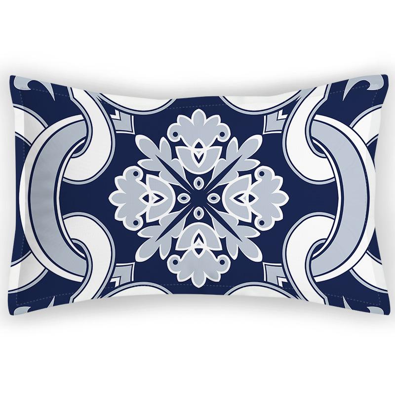 Retro Pillowcase, Classic and Elegant Velvet Twill Imitation Pillowcase, Home Bedding, Printed Satin Pattern, New Chinese Style Pillowcase