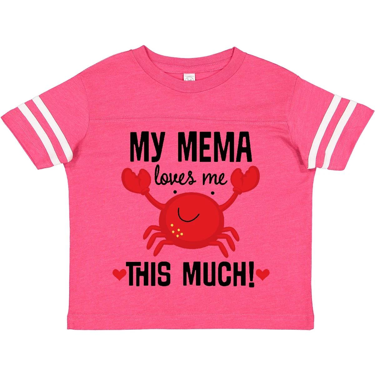 Inktastic My Mema Loves Me Grandson Toddler T-Shirt Childs Granddaughter Cute 160