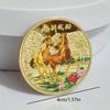 2026 Hästens År Minnesmynt Zodiakhäst Guld- och Silvermynt 2026 Års Souvenir 40 mm Lyckobringande Djur Häst