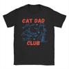 Best Cat Dad Ever Punch Male Tops Oversized Cotton Tee Clothes Summer Street T Shirts Fashion Breathable Tshirt Couple