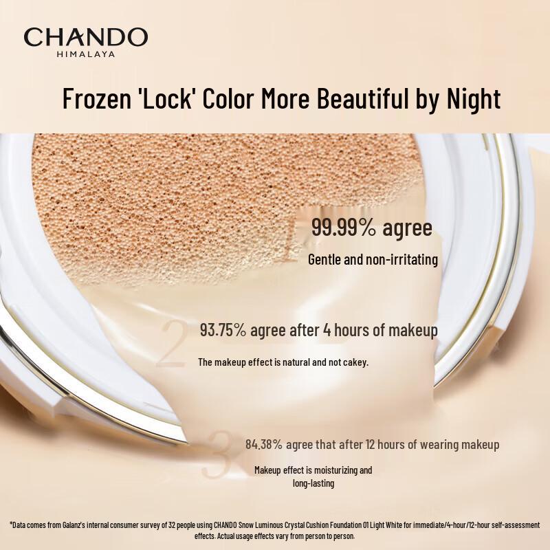CHANDO Snow Run Crystal Nude Cushion BB Cream