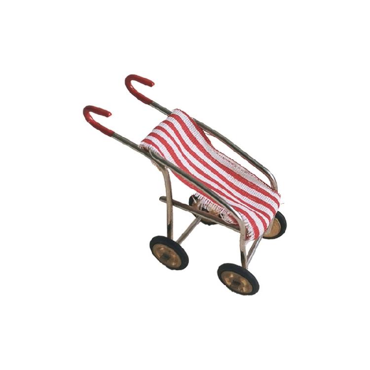 Interactive Miniature Stroller Push Chair Model Figurine For 1/12 Doll House Scene Arrangement And Exhibition Display