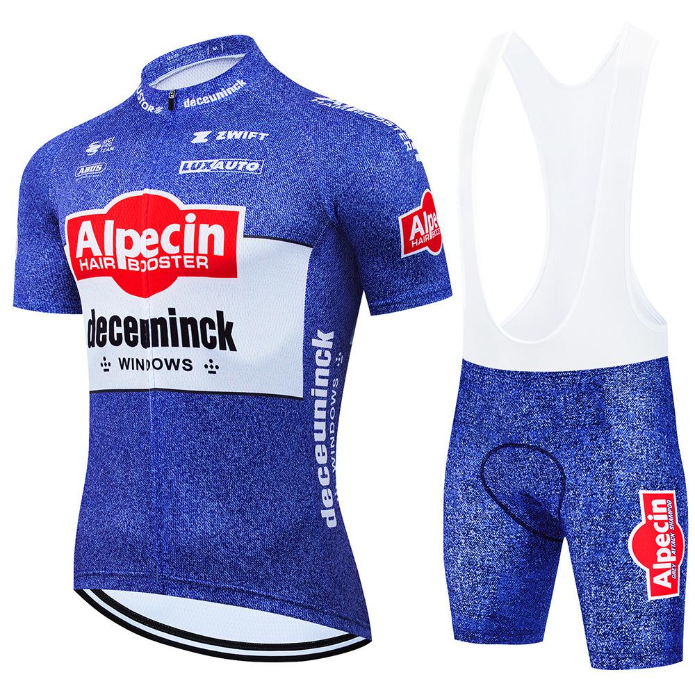 Alpecin Road Cycling Equipment Short Sleeve Overalls Cycling Suit Team Edition Quick Dry Rider