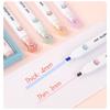 6 Pieces Kit Kawaii Cat Paw Highlighter 6 Colors Slanted Tip Markers Liquid Ink for Student School Stationery Office Supplies