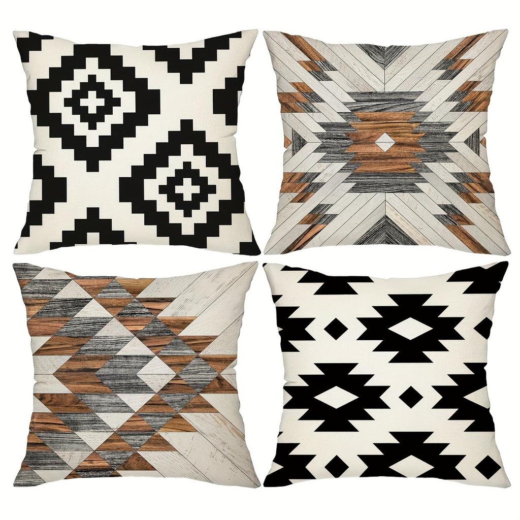 Modern Fashion Home Decoration Pillowcase Geometric Pattern Design Living Room Sofa Cushion Cover Room Decoration