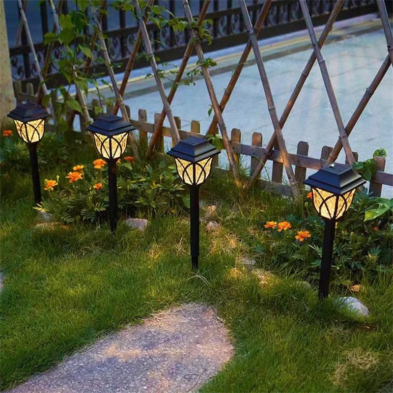 LED Solar Wedding Landscape Lights Auto Sensing Lawn Decor for Reception Venues Backyard Parties