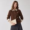 Zhaojun Women's 100% Cashmere Melange Knit Cardigan