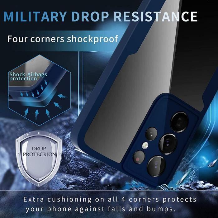Coque - Samsung - S21 Ultra - Bleu Marine - Anti-Rayure - Protection 360°