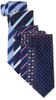 [Kleiderordnung 101] Herren Seidenkrawatten-Set (5 Krawatten) - 100% Seide, Marineblau, Hergestellt in Japan, 8 cm Breite (GRATIS Größe)