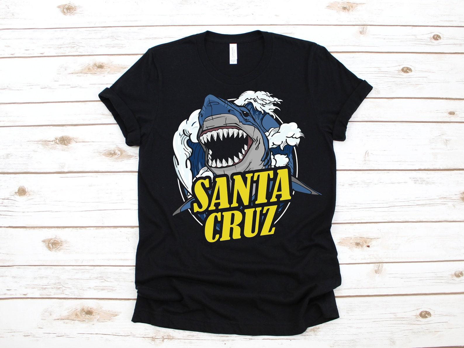 Santa Cruz T-Shirt, Santa Cruz California Shark Tank Top, T-shirt, T-shirt,T-shirt, Kids Tee Apparel Gift 4XL