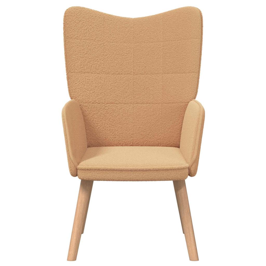 Beige Armchair 62 x 67 x 95.5 cm Sherpa Fabric